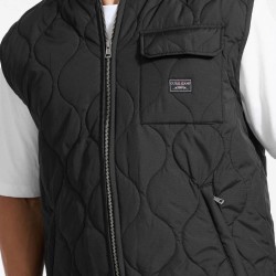 Guess Chaleco GJ Quilted Puffer Vest Black Negro Hombre