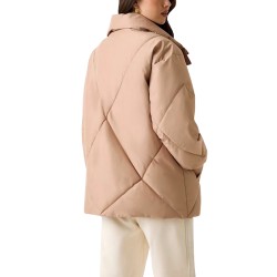 Guess Chaqueta Fibras Stefy Spuffer Jacket Muted Pink Rosa Pastel Mujer