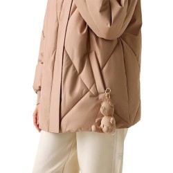 Guess Chaqueta Fibras Stefy Spuffer Jacket Muted Pink Rosa Pastel Mujer