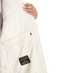 Guess Chaqueta Fibras Gj Long Lenght Puffer Cream Crema Mujer