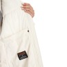 Guess Chaqueta Fibras Gj Long Lenght Puffer Cream Crema Mujer