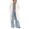 Guess Chaqueta Fibras Gj Long Lenght Puffer Cream Crema Mujer