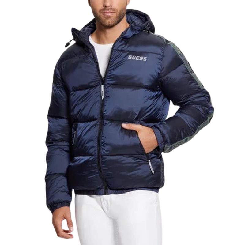 Guess Chaqueta Fibras Arlo Padded Jacket Dark Blue Azul Oscuro Hombre
