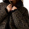 Guess Chaqueta Fibras Martina Print Crop Puffer Animal Print Mujer