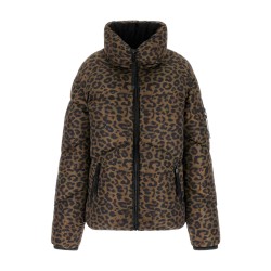 Guess Chaqueta Fibras Martina Print Crop Puffer Animal Print Mujer