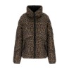 Guess Chaqueta Fibras Martina Print Crop Puffer Animal Print Mujer