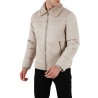 Guess Chaqueta Híbrida Fibras Shearling Puffa Jack Beige Hombre