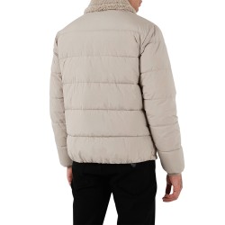 Guess Chaqueta Híbrida Fibras Shearling Puffa Jack Beige Hombre
