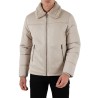 Guess Chaqueta Híbrida Fibras Shearling Puffa Jack Beige Hombre