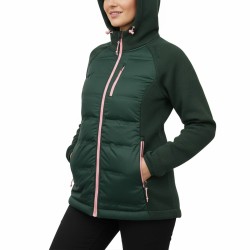 Joluvi Chaqueta Híbrida Fibras Nublo W Verde Bosque Mujer