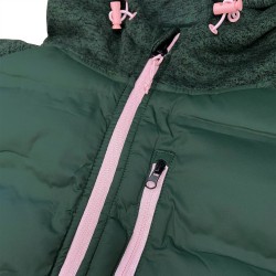 Joluvi Chaqueta Híbrida Fibras Nublo W Verde Bosque Mujer