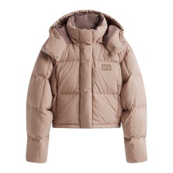 Tommy Hilfiger Chaqueta Plumas Down Puffer Malted Milk Beige Mujer