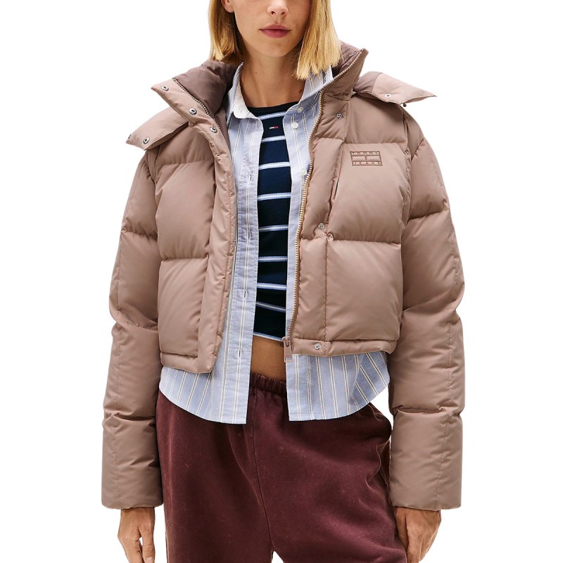 Tommy Hilfiger Chaqueta Plumas Down Puffer Malted Milk Beige Mujer
