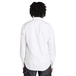 Timberland Camisa Oxford de Corte Entallado Blanco Hombre