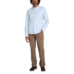Timberland Camisa Oxford de Corte Entallado Azul Claro Hombre