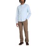 Timberland Camisa Oxford de Corte Entallado Azul Claro Hombre