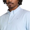 Timberland Camisa Oxford de Corte Entallado Azul Claro Hombre