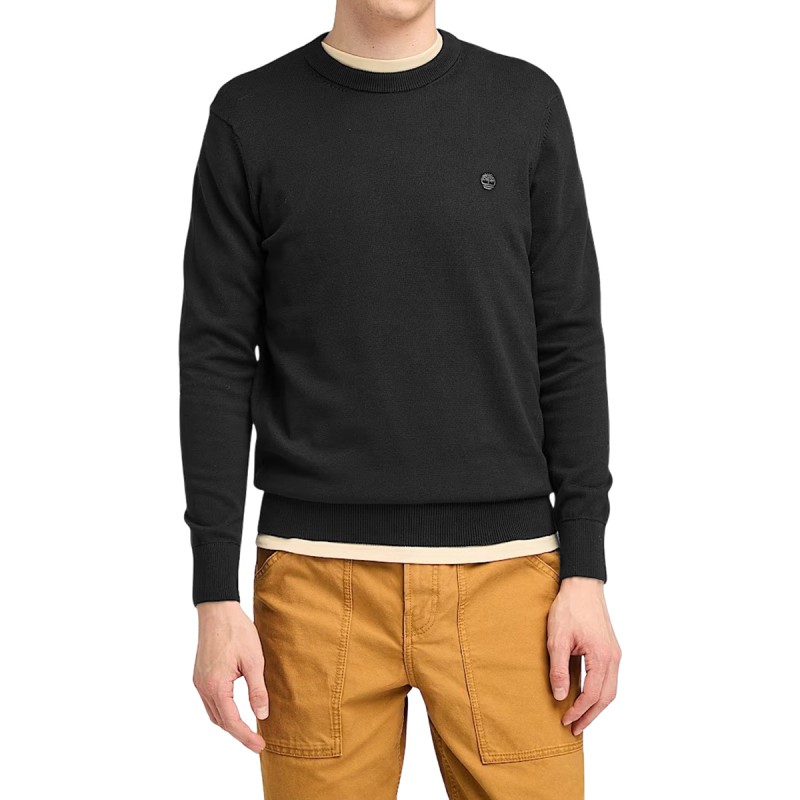 Timberland Jersey Williams River Cuello Redondo Negro Hombre