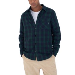 Hurley Camisa Axe Sherpa Flannel Jade Horizon Camo Azul Verde Hombre