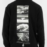 Hurley Sudadera Nazare Zip Black Negro Hombre