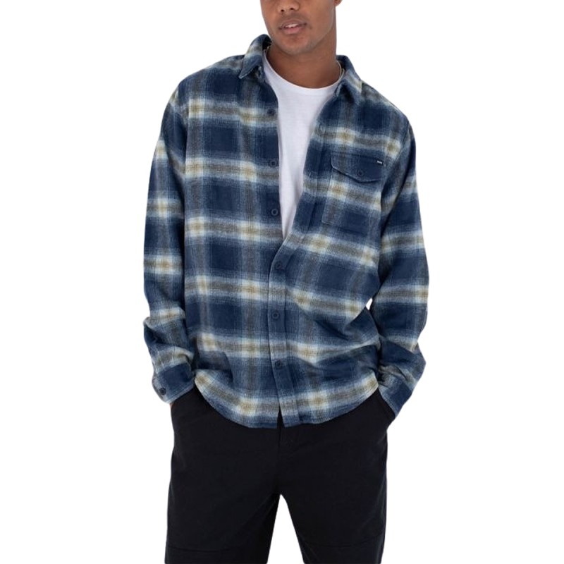 Hurley Camisa Portland Heavyweight Flannel Navy Azul Hombre