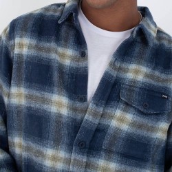 Hurley Camisa Portland Heavyweight Flannel Navy Azul Hombre