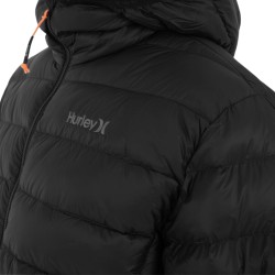Hurley Chaqueta Plumas Cayuga Negro Hombre