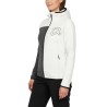 Rock Experience Sudadera Polar Kobra Hoodie Fleece Blanco Mujer