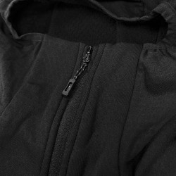 Rock Experience Sudadera Polar Kobra Hoodie Fleece Negro Gris Mujer