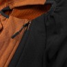 Rock Experience Sudadera Polar Kobra Hoodie Fleece Naranja Negro Hombre