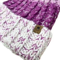 Trangoworld Gorro Ampriu Morado Blanco Unisex