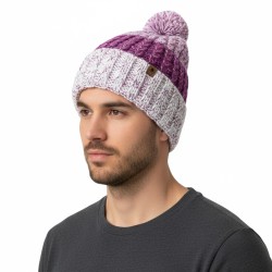 Trangoworld Gorro Ampriu Morado Blanco Unisex