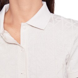 Calvin Klein Polo Chalk Blanco Roto Mujer