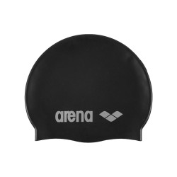 Arena Gorro De Natación Classic Silicone Negro Black Silver