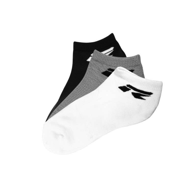 Rox Calcetines Tripack Tobilleros Blanco Negro Gris Unisex