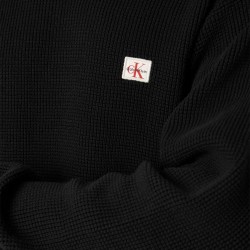 Calvin Klein Jersey Punto Negro Black Hombre