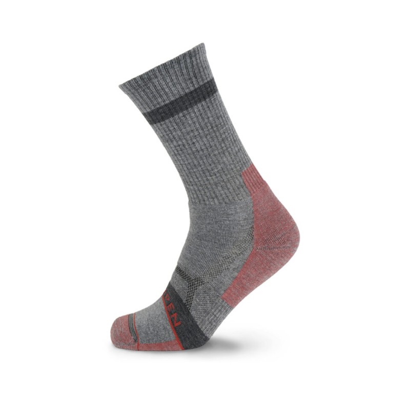 Lorpen Calcetines Montaña T2 Merino Hike Gris Rojo Unisex