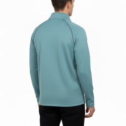 Ternua Pull Polar Drac 1/2 Zip Gris Menta Gray Mint Hombre
