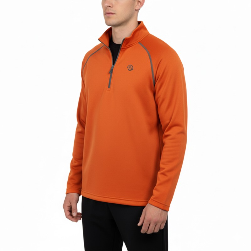 Ternua Pull Polar Drac 1/2 Zip Naranja Autumn Leaf Hombre