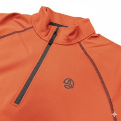 Ternua Pull Polar Drac 1/2 Zip Naranja Burnt Orange Hombre