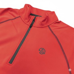 Ternua Pull Polar Drac 1/2 Zip Rojo Orange Hombre