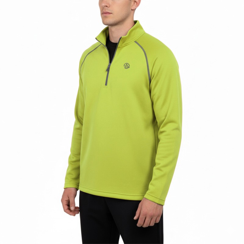 Ternua Pull Polar Drac 1/2 Zip Verde Deep Citrus Hombre