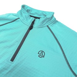 Ternua Pull Polar Allues 1/2 Zip Azul Waterfall Mujer