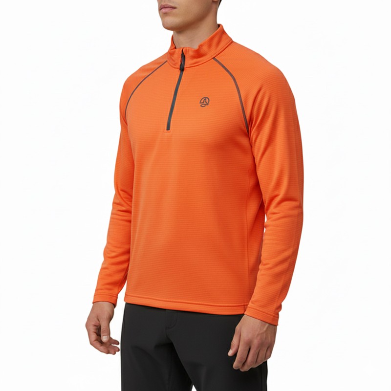 Ternua Pull Polar Arc 1/2 Zip Naranja Autumn Leaf Hombre