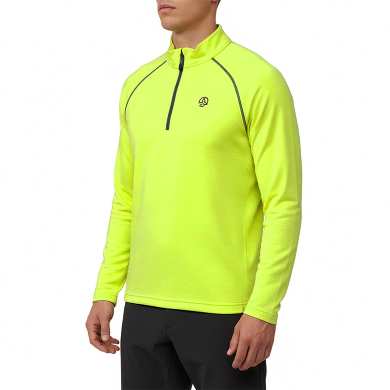 Ternua Pull Polar Arc 1/2 Zip Amarillo Acid Citrus Hombre