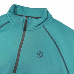 Ternua Pull Polar Morel 1/2 Zip Azul Menta Blue Mint Hombre