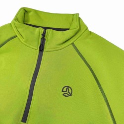 Ternua Pull Polar Morel 1/2 Zip Verde Lima Citrus Green Hombre