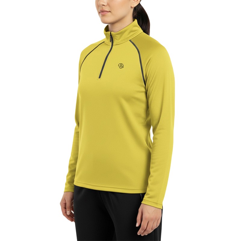 Ternua Pull Polar Morge 1/2 Zip Amarillo Deep Citrus Mujer