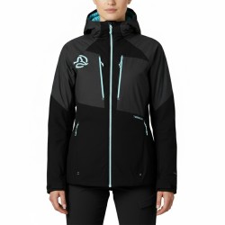 Ternua Chaqueta Polar Cortavientos Kimoa Black Negro Azul Mujer