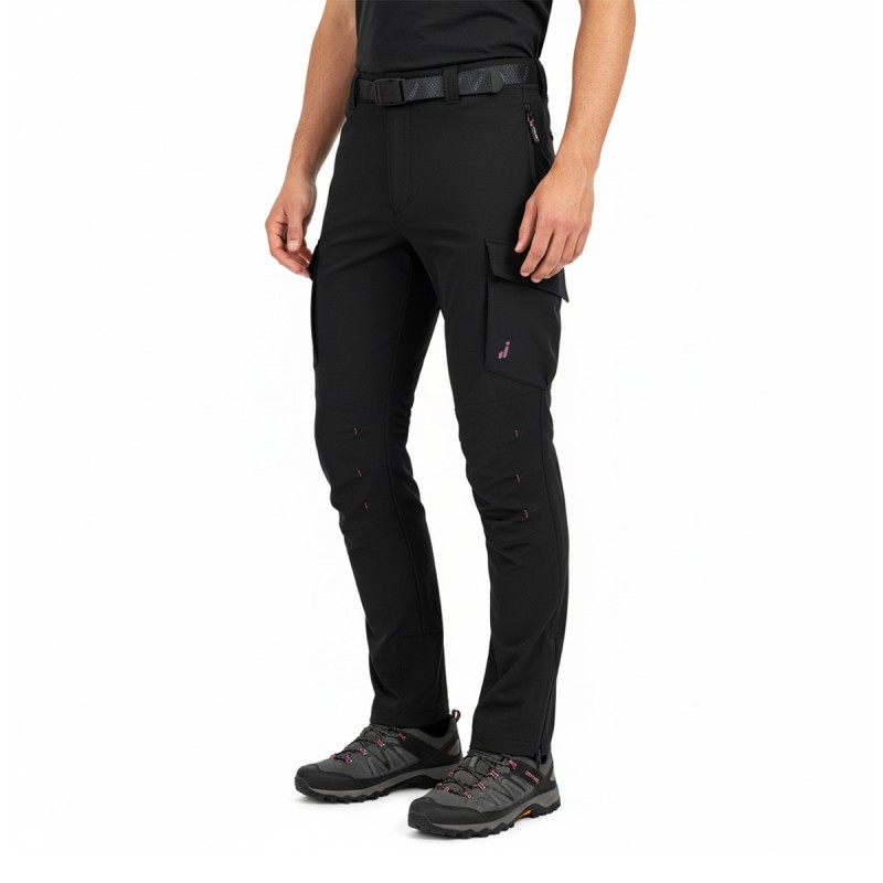 Joluvi Pantalón Trekking Redmond Negro Uva Catawba Hombre
